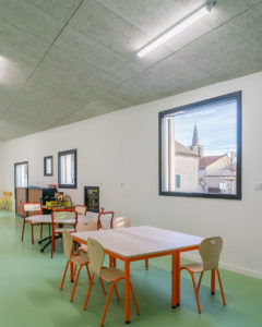 Photographie d'architecture du groupe scolaire pour les architectes de l'atelier ODA