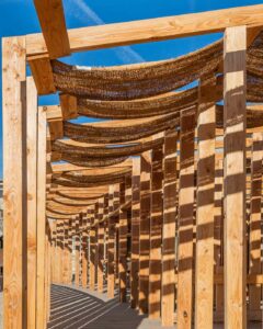 structure architecturale en bois